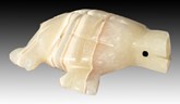 Carved Back Alabaster Turtle 
